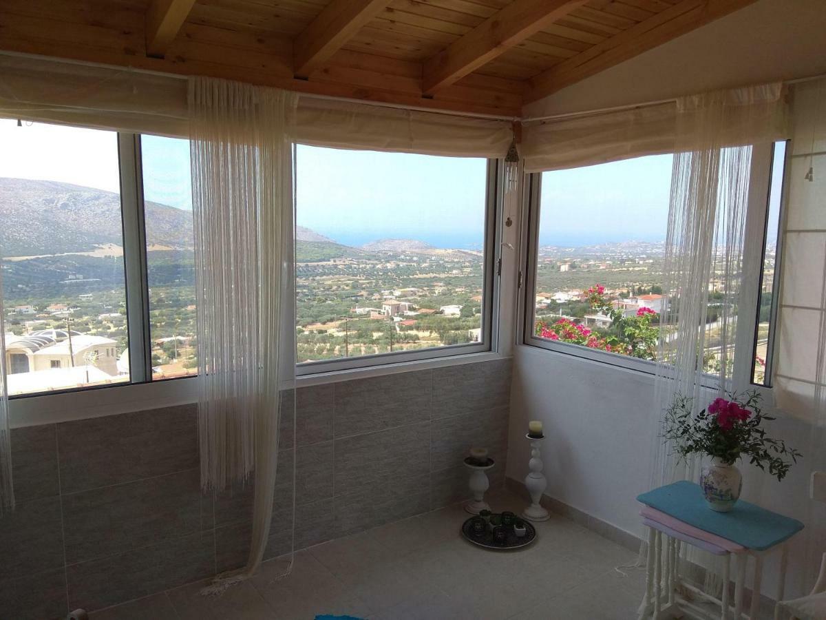Outstanding Panoramic View, 10΄ Beach, 20΄ Airport Olimbos Luaran gambar